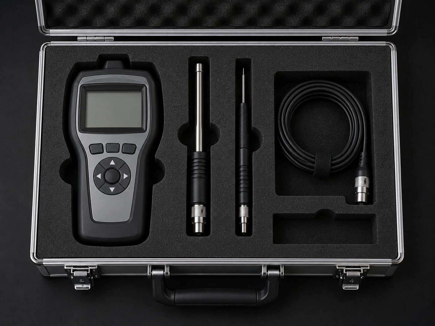 Die-cut EVA foam insert for handheld meter and probe set