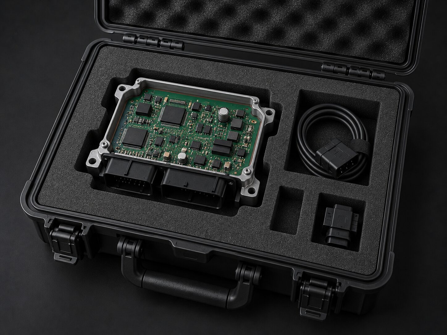 Die-cut ESD antistatic foam insert for electronic test module