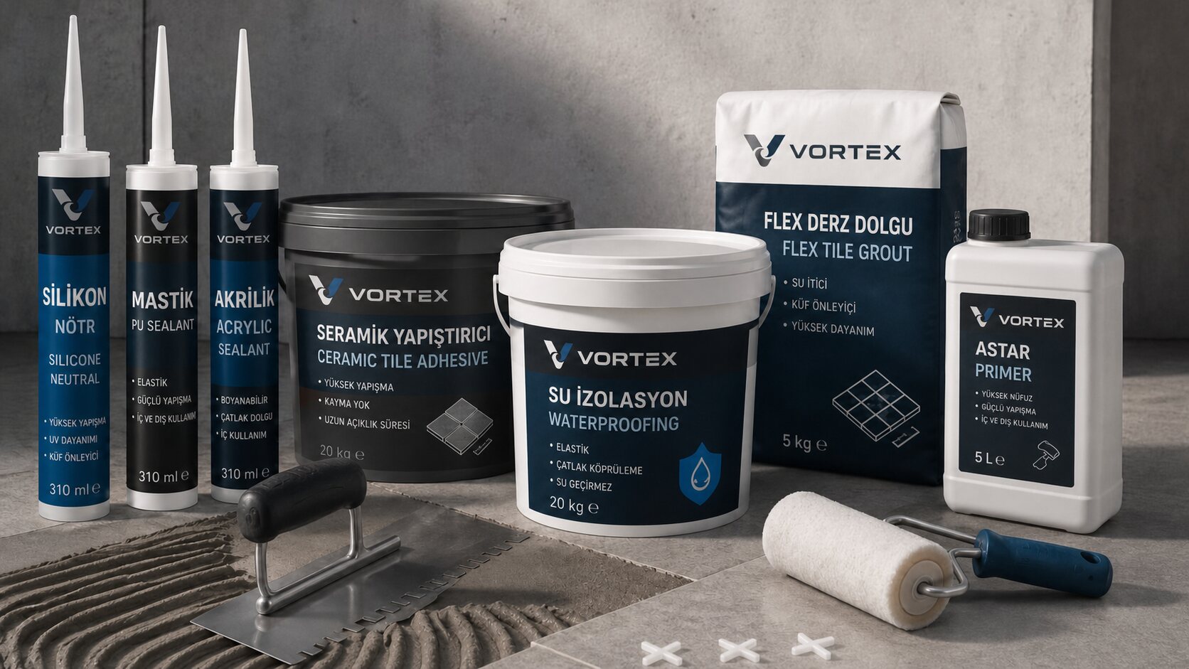 Silikon, mastik ve yapı kimyasalları ürünleri